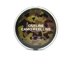 Nylon De Pêche Avid Outline Camo Reel Line 18lb 300 M