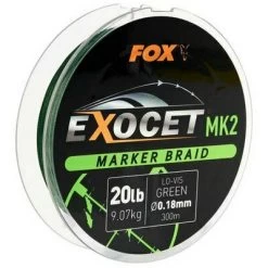 Fil Tressé Fox Exocet MK2 Spod & Marker Braid 0.18mm/20lb X300m